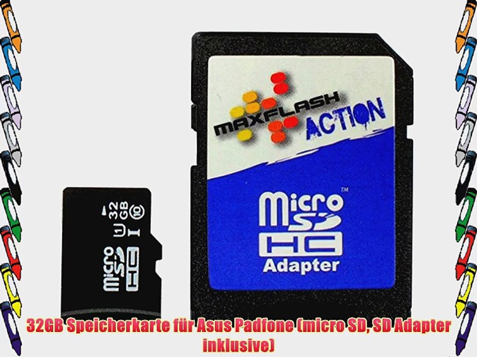 32GB Speicherkarte f?r Asus Padfone (micro SD SD Adapter inklusive)