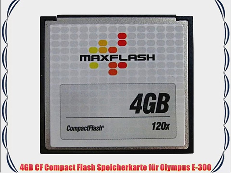 4GB CF Compact Flash Speicherkarte f?r Olympus E-300