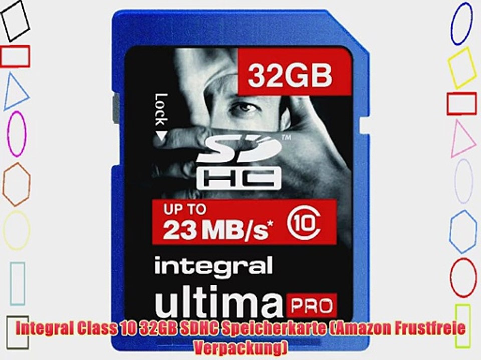 Integral Class 10 32GB SDHC Speicherkarte (Amazon Frustfreie Verpackung)
