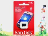 SanDisk 16GB microSDHC Class 4 Speicherkarte f?r Samsung Galaxy S4 Value Edition i9515 16GB