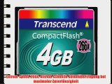 Transcend Extreme-Speed 266x 4GB Compact Flash Speicherkarte