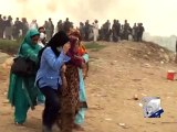 Protest erupts as CDA bulldozes illegal Islamabad slum-houses-Geo Reports-30 Jul 2015