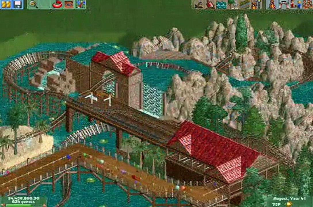 My Roller Coaster Tycoon 2 Contest Entry: Paria Falls Mountain Ride