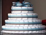 Get Just Diapers 4 Tier Baby Diaper Cake Baby Shower Gift Top