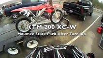 2007 KTM 200XC-W:  Maumee State Park Ohio Go-Pro Wide