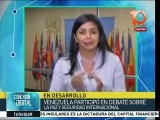 Delcy Rodríguez: Venezuela reitera su diplomacia de paz