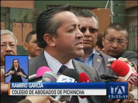 Abogados realizaron plantón en rechazo al manejo de la justicia