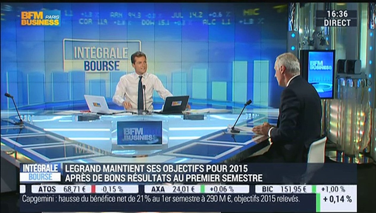 Legrand confirme ses objectifs pour 2015 après de bons résultats au premier semestre: Gilles Schnepp – 30/07