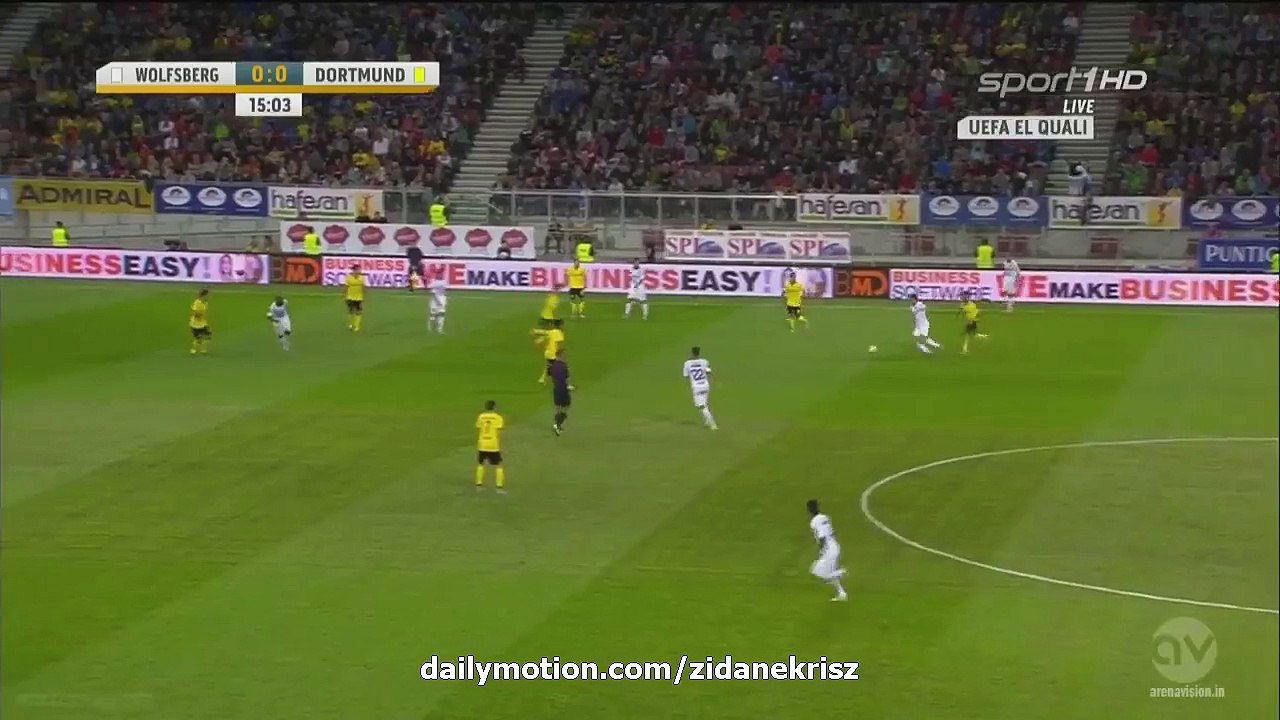 0-1 Jonas Hofmann Goal HD   AC Wolfsberger v. Borussia Dortmund - Europa League 3rd Round 30.07 (1)