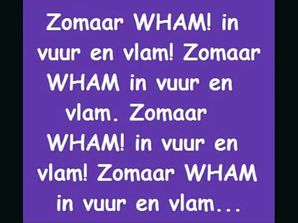 Kinderen voor kinderen - Vuur en Vlam [songtekst]