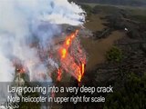 Hawaii  Kilauea Volcano Eruption Erupts 03/06/2011 Aerial Footage AMAZING