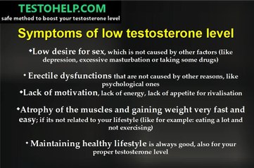 Low Testosterone Info - Why So Many Men Suffer from it and How to Overcome it