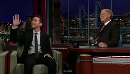 Shia Labeouf on David Letterman's show