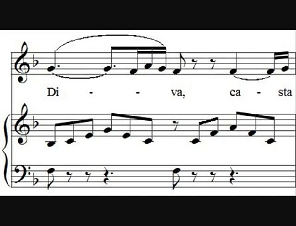 Maria Callas - Sediziose Voci & Casta Diva (Score Animation)