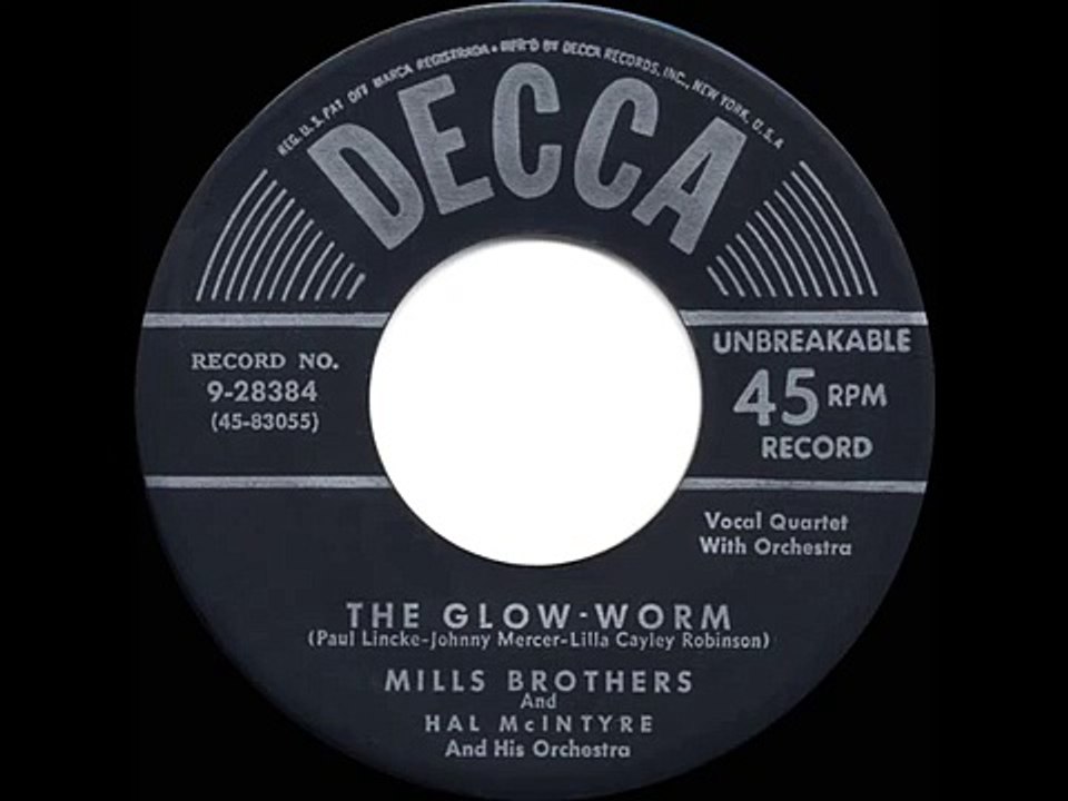 1952 HITS ARCHIVE: The Glow-Worm - Mills Brothers (their original #1 version)