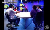 Tras Camaras debate CNN estudiantes oficialistas Vs opositores