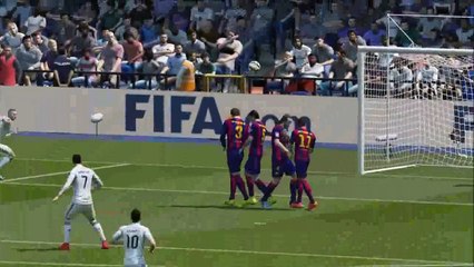 Cristiano Ronaldo y el golazo al Barcelona en el FIFA 15