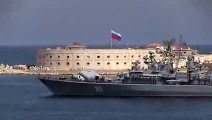 RAW Failed Missile Launch at Russian Navy Day Parade in Sevastopol Crimea  Russia Navy FAIL