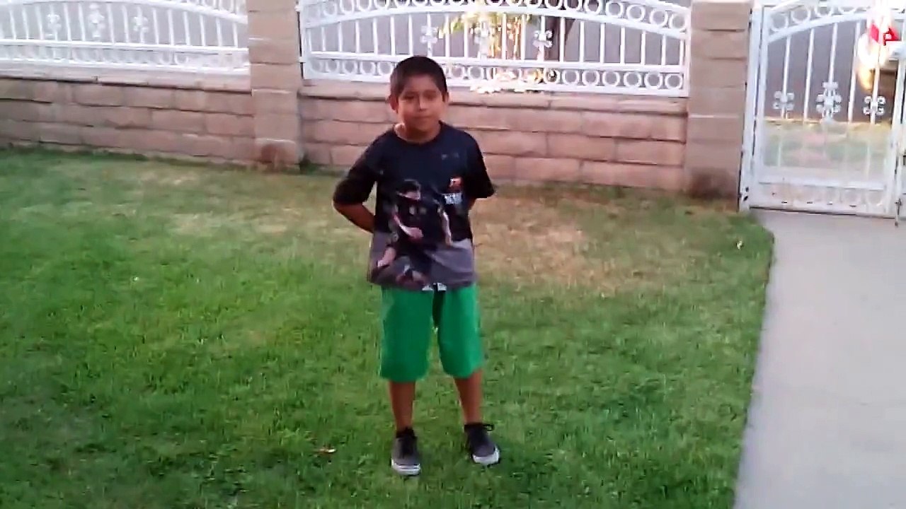 Kid try but fails