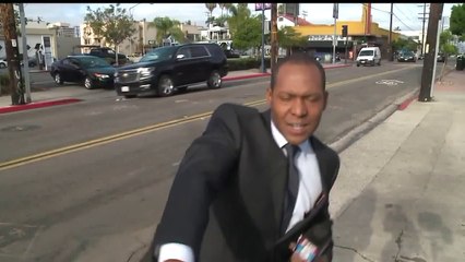 Muhabir yayına bağlandığının farkında olmayınca...