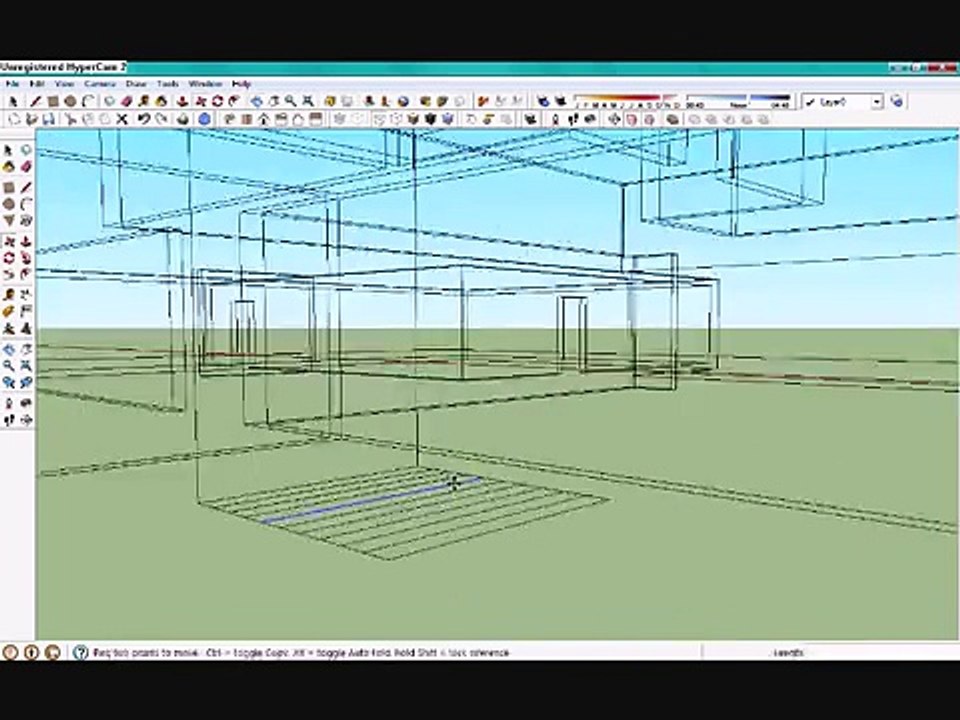 1. How to make a house in Google SketchUp 8.0