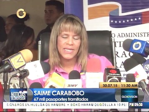 Saime ha tramitado 67 mil pasaportes en Carabobo