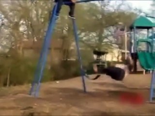 Fat Girl + Jumping Off Swing Set = Mega Lulz