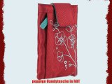 Poppige trendige Handy Tasche in ROT - inklusive passgenauer Displayschutzfolie f?r Ihr Caterpillar