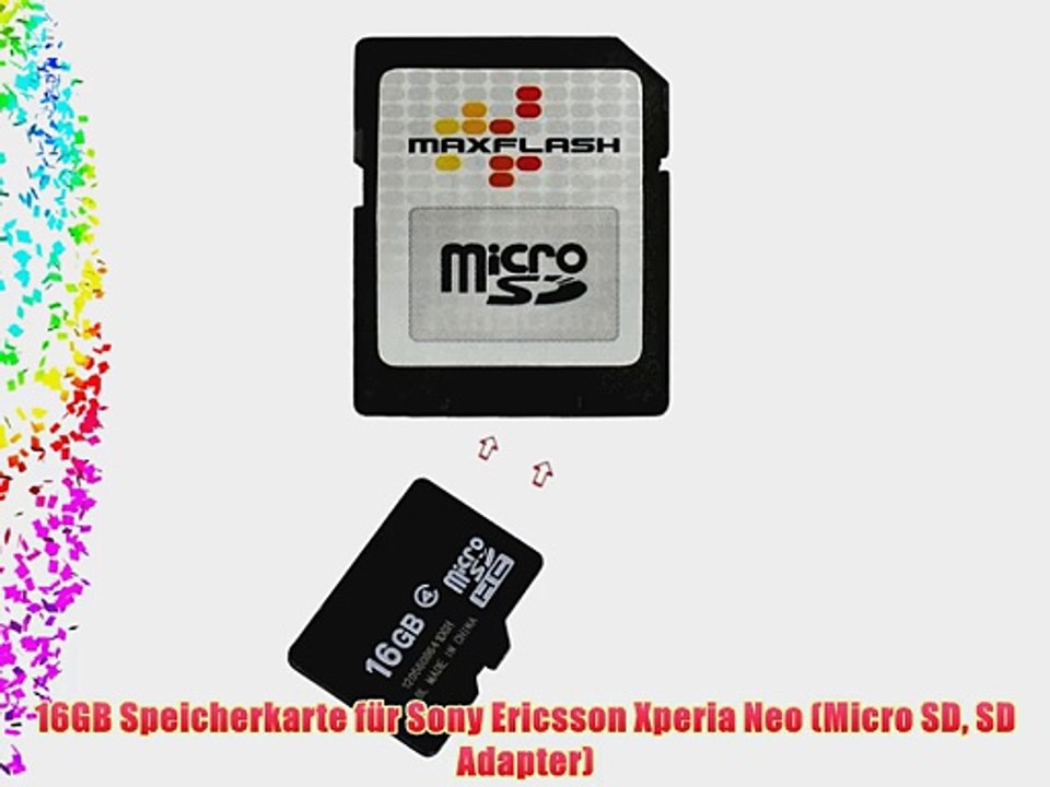 16GB Speicherkarte f?r Sony Ericsson Xperia Neo (Micro SD SD Adapter)