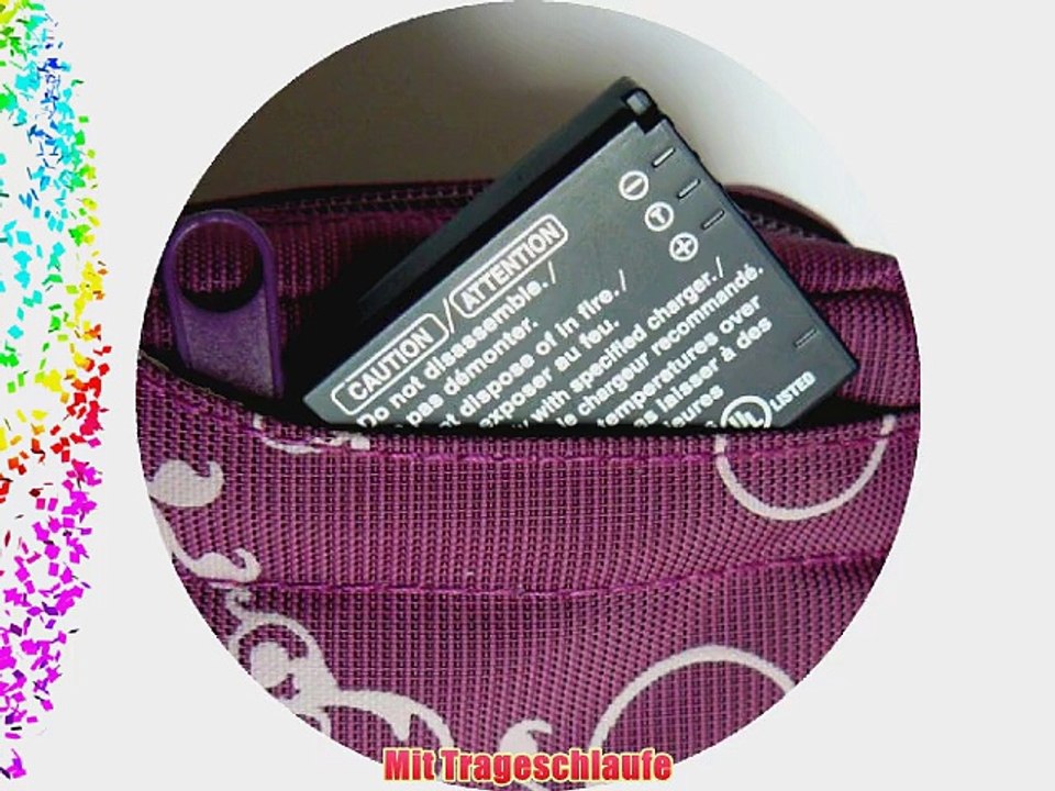 Sony DSC-W570 Zubeh?r Set mit stylischer Mangatasche in lila inklusive equipster Displayschutzfolie