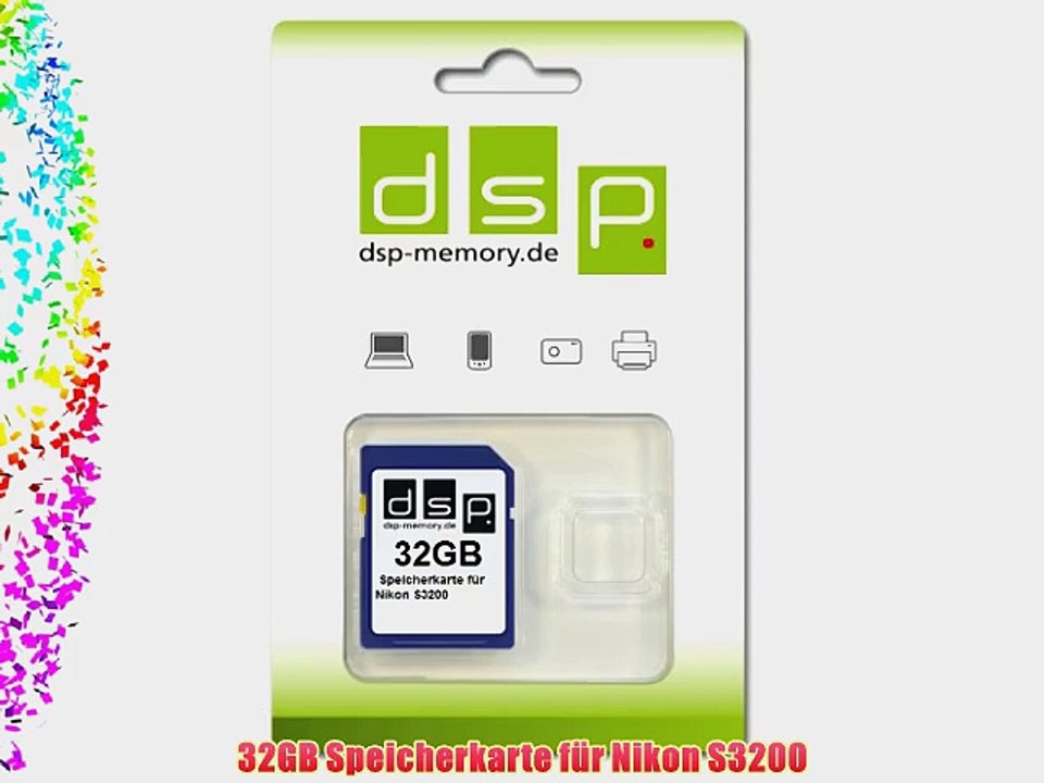 32GB Speicherkarte f?r Nikon S3200