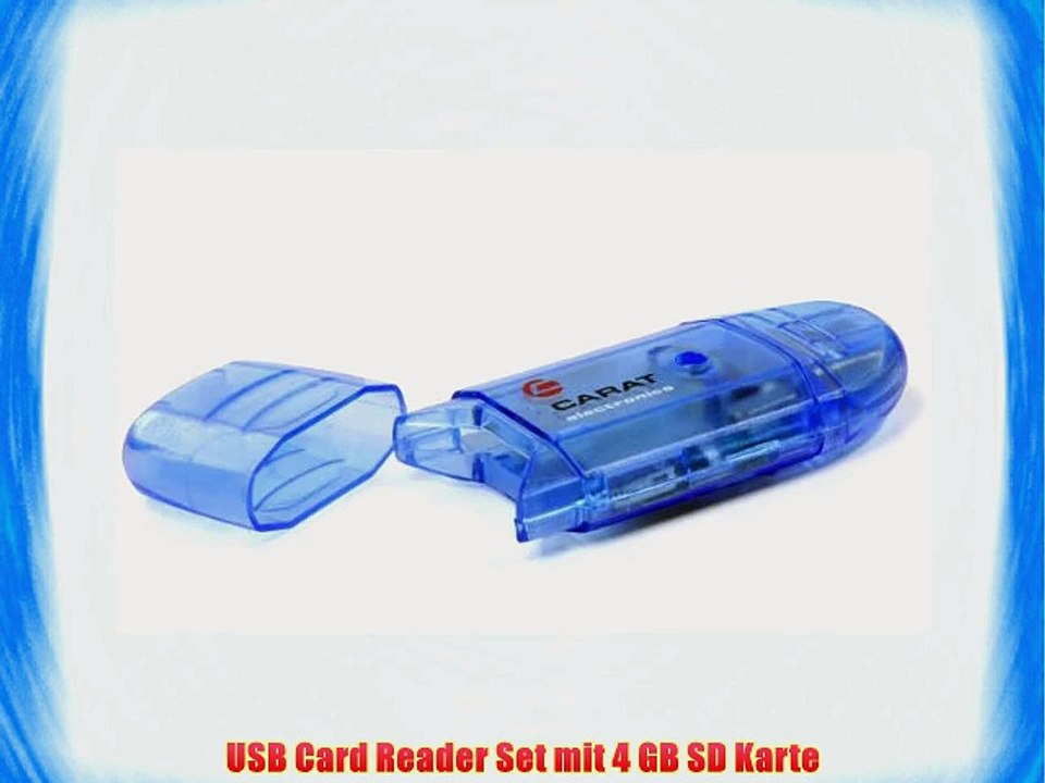 USB Card Reader Set mit 4 GB SD Karte