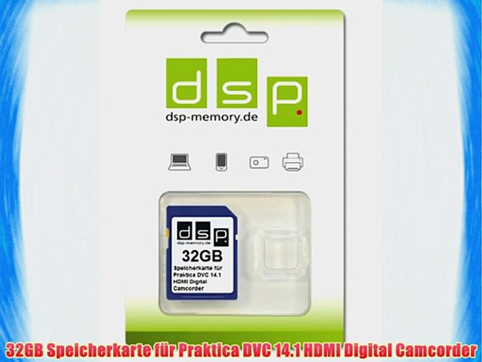 32GB Speicherkarte f?r Praktica DVC 14.1 HDMI Digital Camcorder