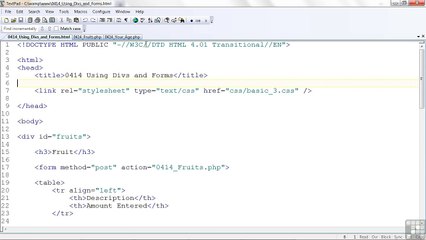 Web Design Using DIVs And Forms