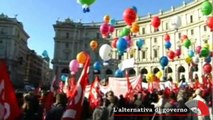 Manifestazione lavoratori Cgil a Roma - Di Pietro: o li ascoltano o si va alla rivolta
