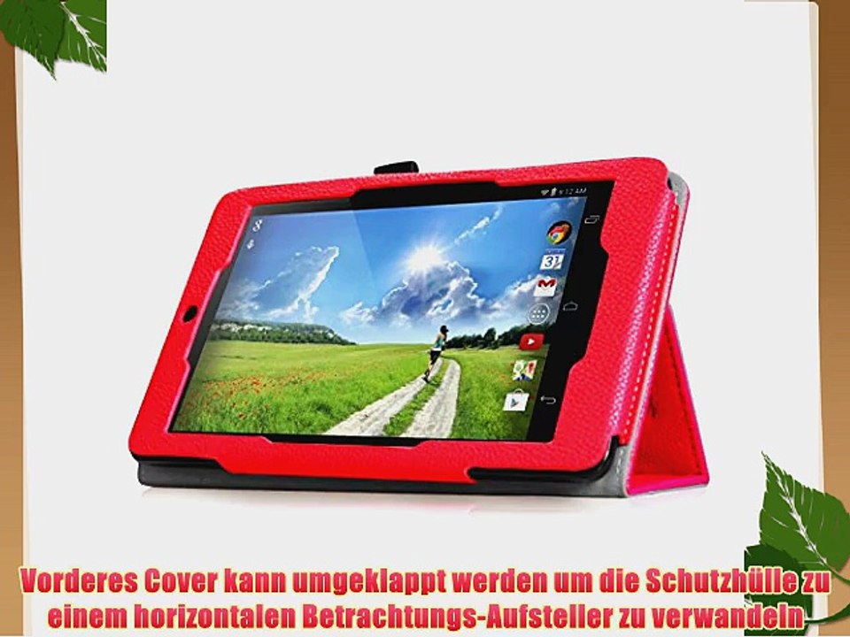 Fintie Folio H?lle Case f?r Acer Iconia One 7 B1-730 HD (7 Zoll) Tablet Schutzh?lle aus hochwertigem
