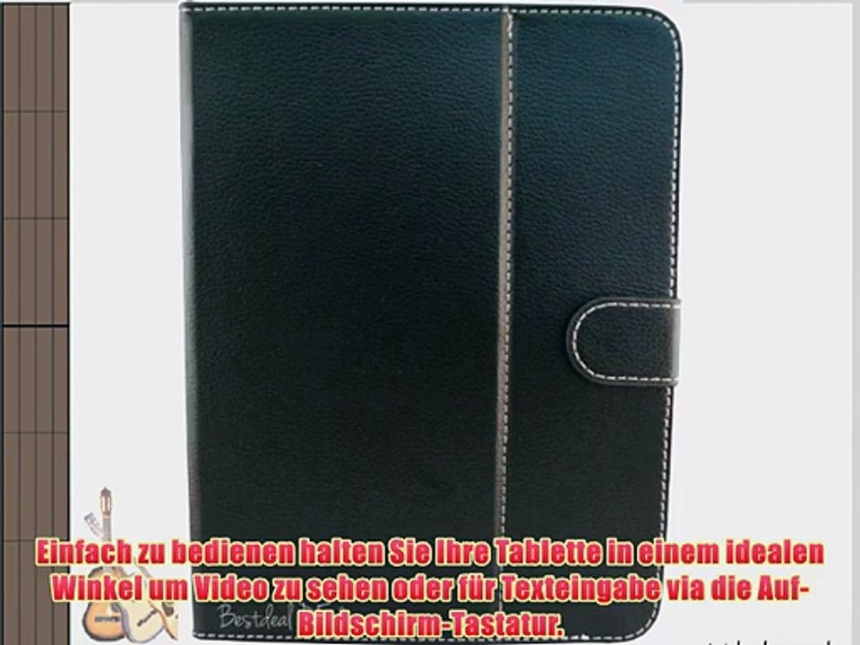 Schwarz PU Lederner Tasche Case H?lle f?r CMX MID Rapax 101-1008 10.1 10.1 Zoll Inch Tablet-PC