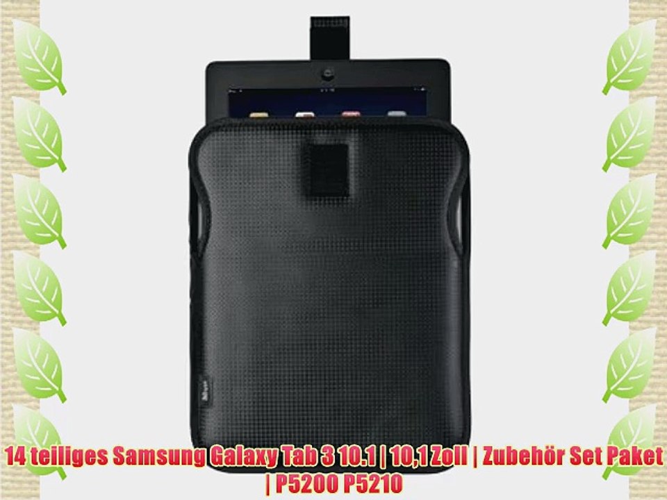 14 teiliges Samsung Galaxy Tab 3 10.1 | 101 Zoll | Zubeh?r Set Paket | P5200 P5210