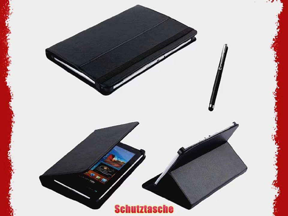 Rhaise Book / Bookcase Tasche Flip - Etui Case Cover 7 inch im edlen Design mit St?nderfunktion