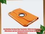 JAMMYLIZARD | ORANGE 360 Grad rotierende Lederh?lle Smart Case f?r das Samsung Galaxy Tab 3