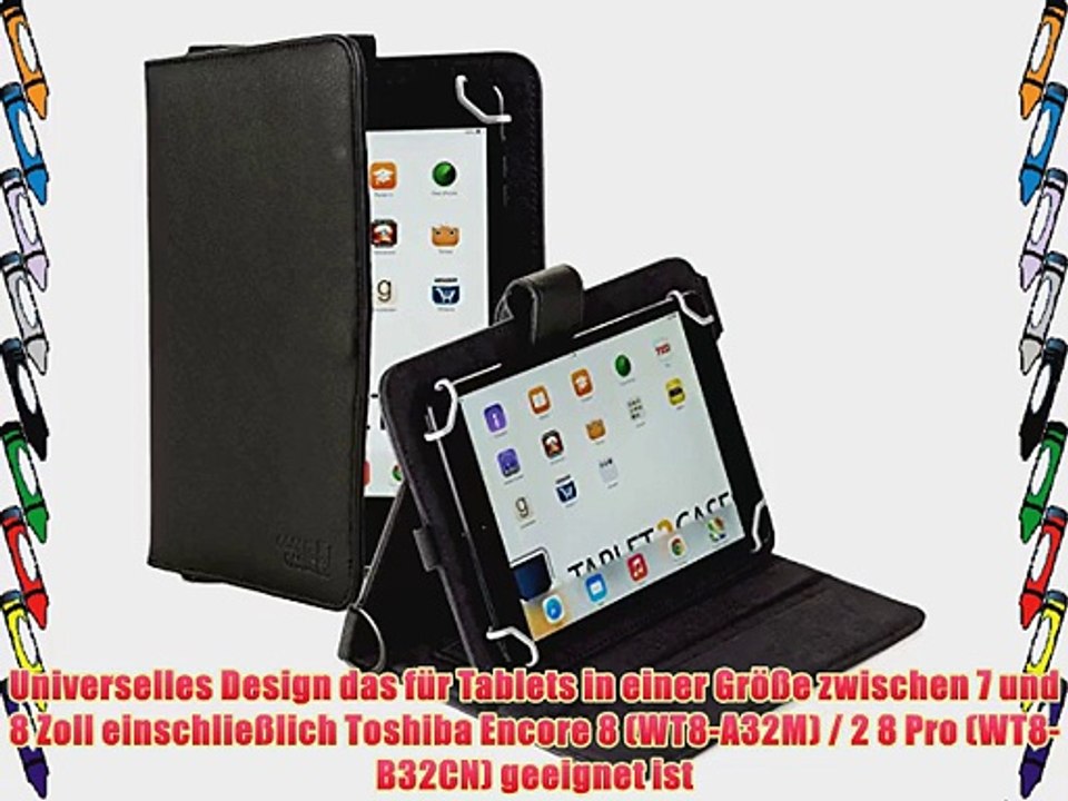 Cooper Cases(TM) Magic Carry Toshiba Encore 8 (WT8-A32M) / 2 8 Pro (WT8-B32CN) Tablet Folioh?lle