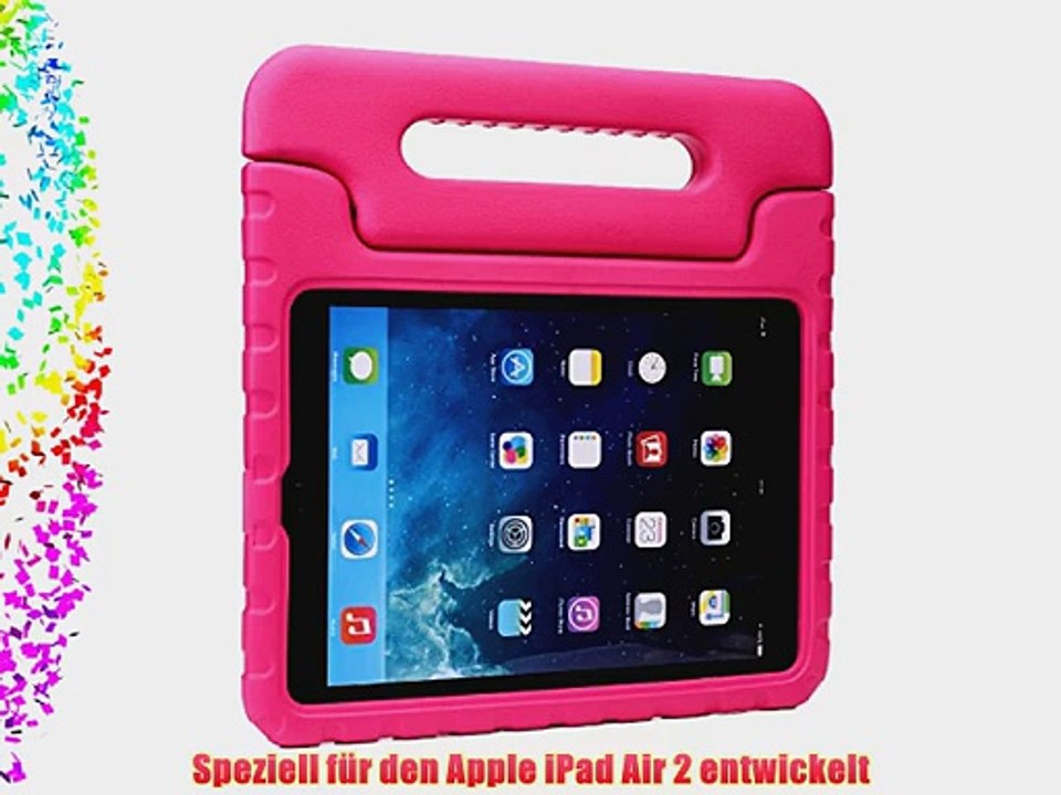 Cooper Cases(TM) Dynamo iPad Air 2 H?lle f?r Kinder in Pink   Frei Displayschutzfolie (Leicht
