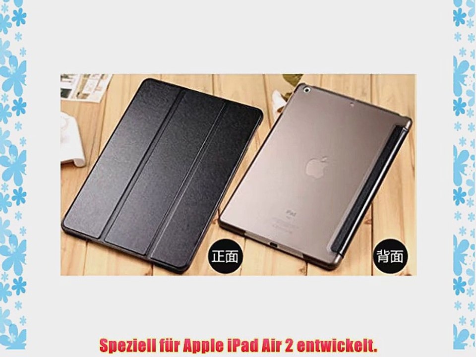 Jiam Zubeh?r Set f?r Apple iPad Air 2 / iPad 6 D?nn Hinten Transparent Tablet Tasche Schutz