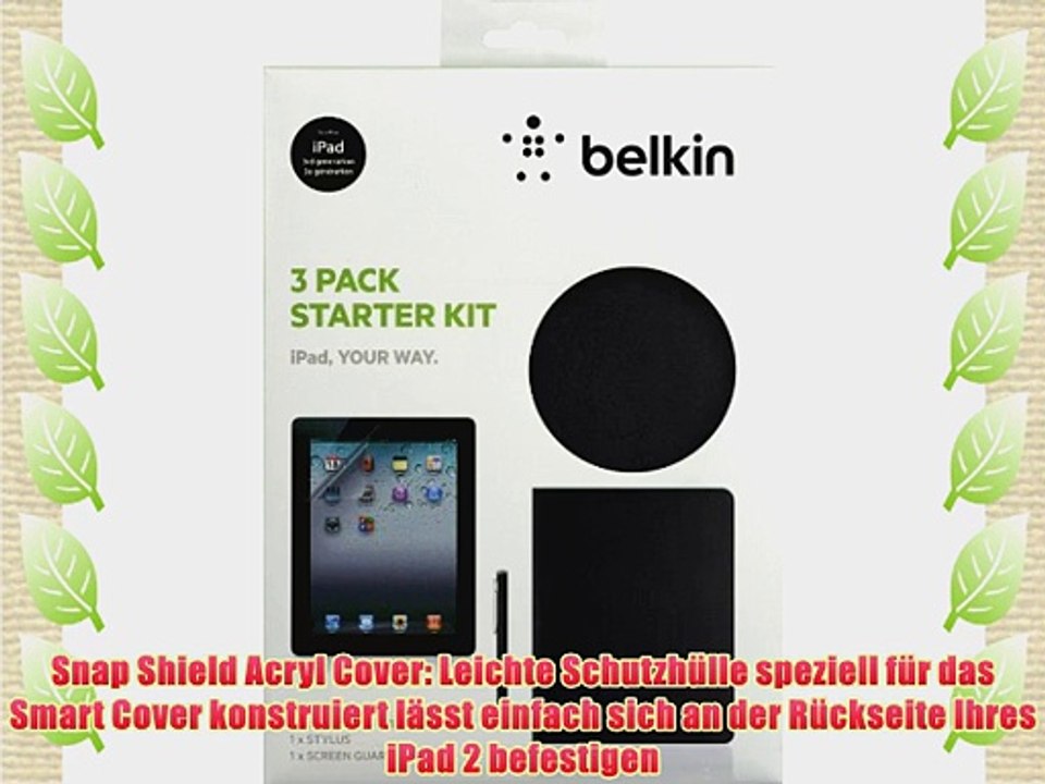 Belkin Starter Kit C Bundle aus Formed Folio Premier Stylus Pen und Displayschutzfolie (geeignet