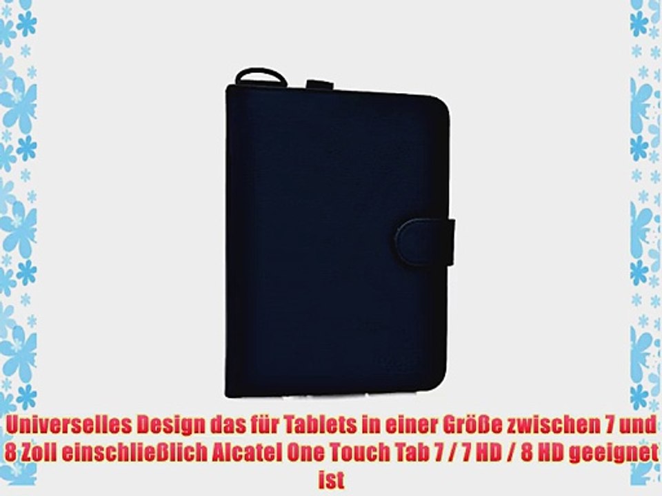 Cooper Cases(TM) Magic Carry Alcatel One Touch Tab 7 / 7 HD / 8 HD Tablet Folioh?lle mit Schultergurt