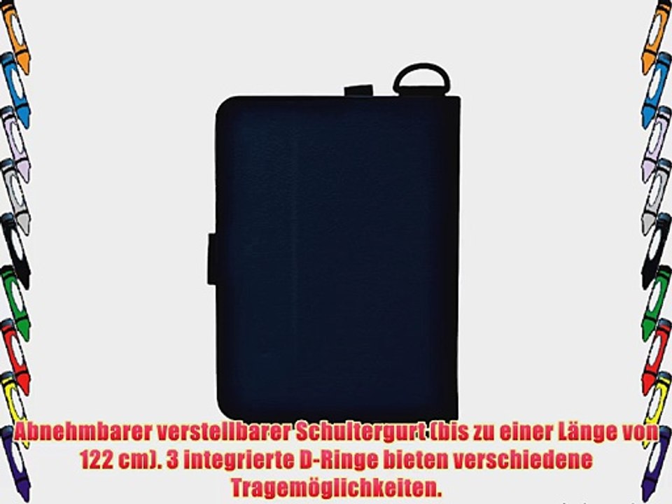Cooper Cases(TM) Magic Carry Le Pan Mini (TC802A) Tablet Folioh?lle mit Schultergurt in Blau