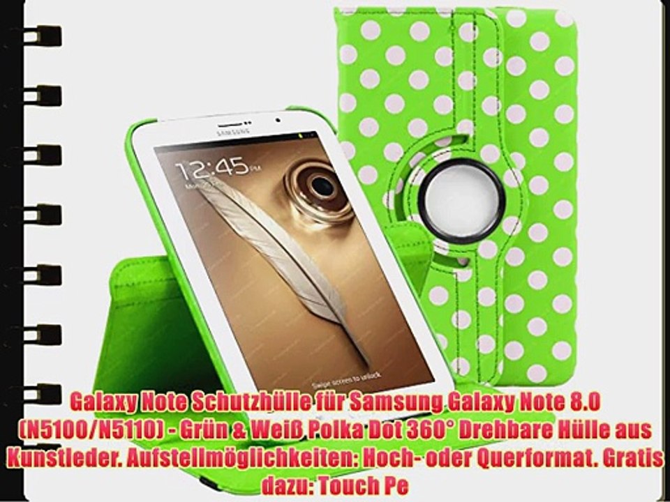 Galaxy Note Schutzh?lle f?r Samsung Galaxy Note 8.0 (N5100/N5110) - Gr?n