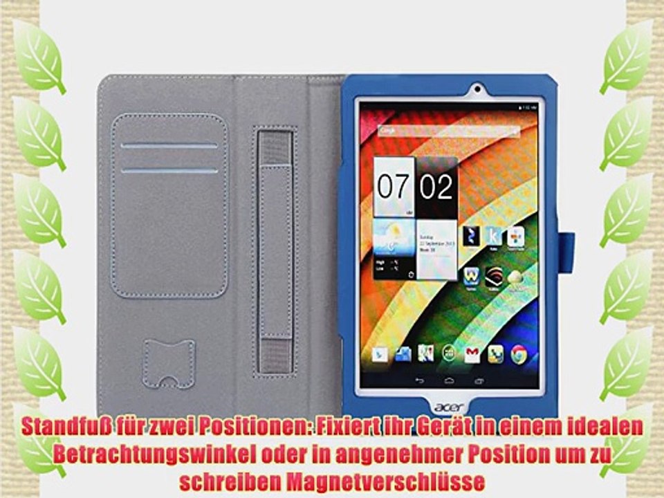Leichtgewichtler Leder Tasche H?lle Schutzh?lle Case f?r Der neue Acer Iconia Tab 8.0 A1-840