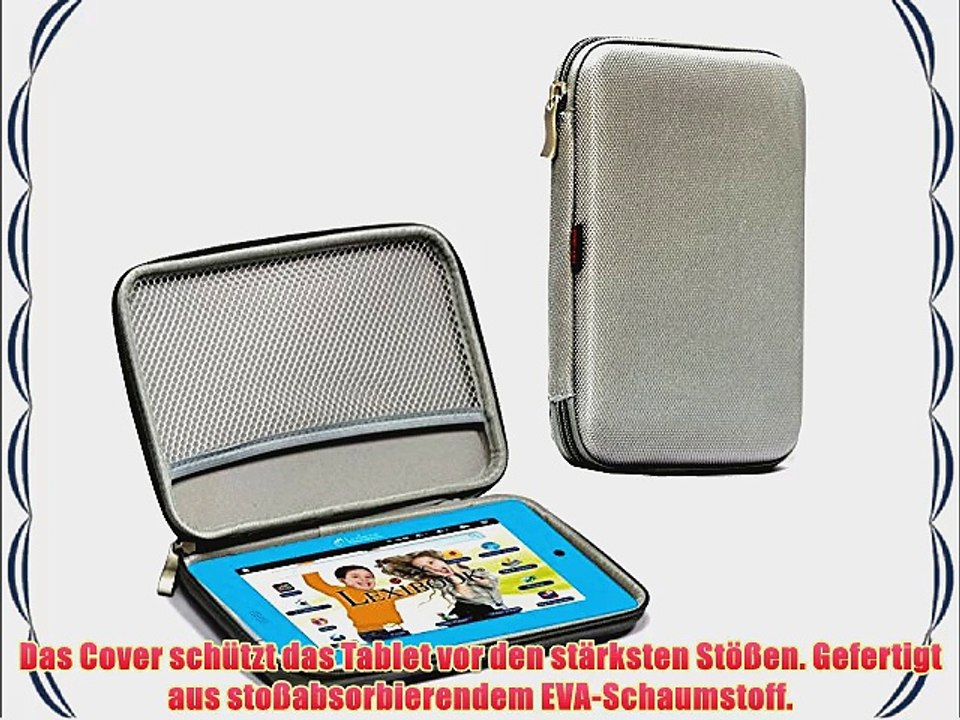 Navitech Grau Schutz Case Cover Sleeve f?r das Lexibook Tablet Master