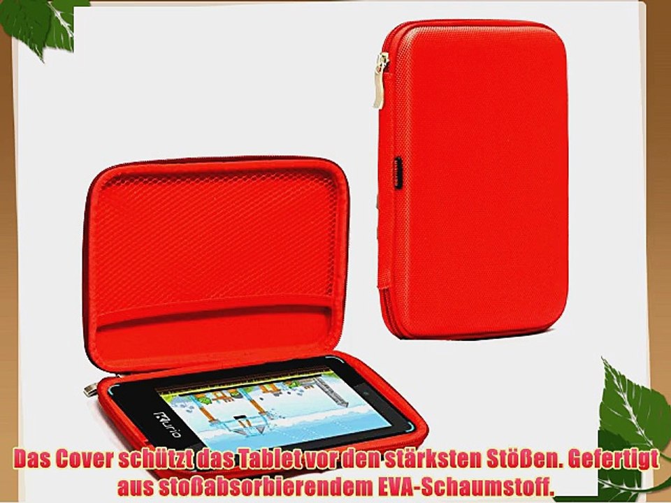 Navitech Rot Schutz Case Cover Sleeve f?r das Kurio Pocket (wie bei Toys'R'Us)